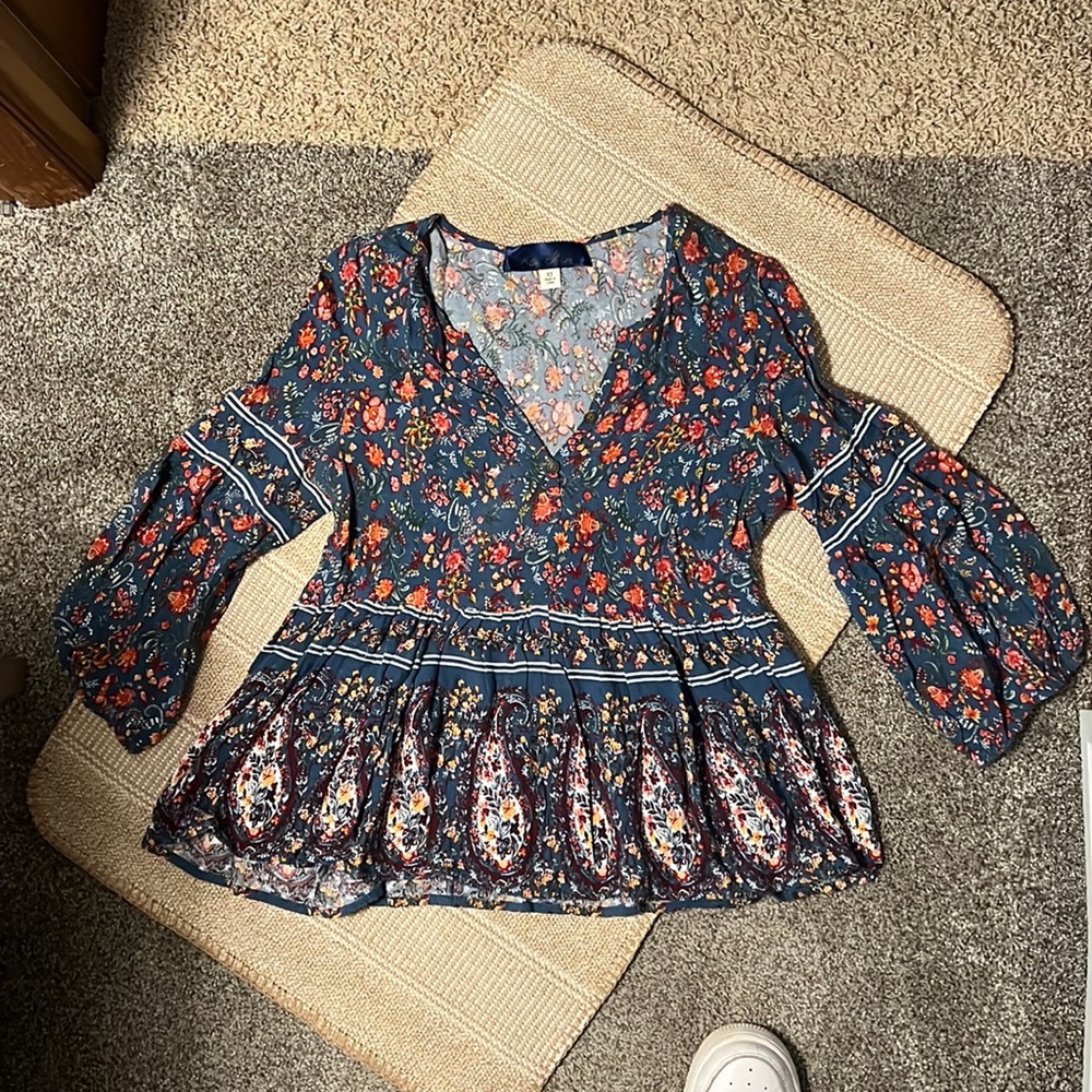 francesca’s floral print top